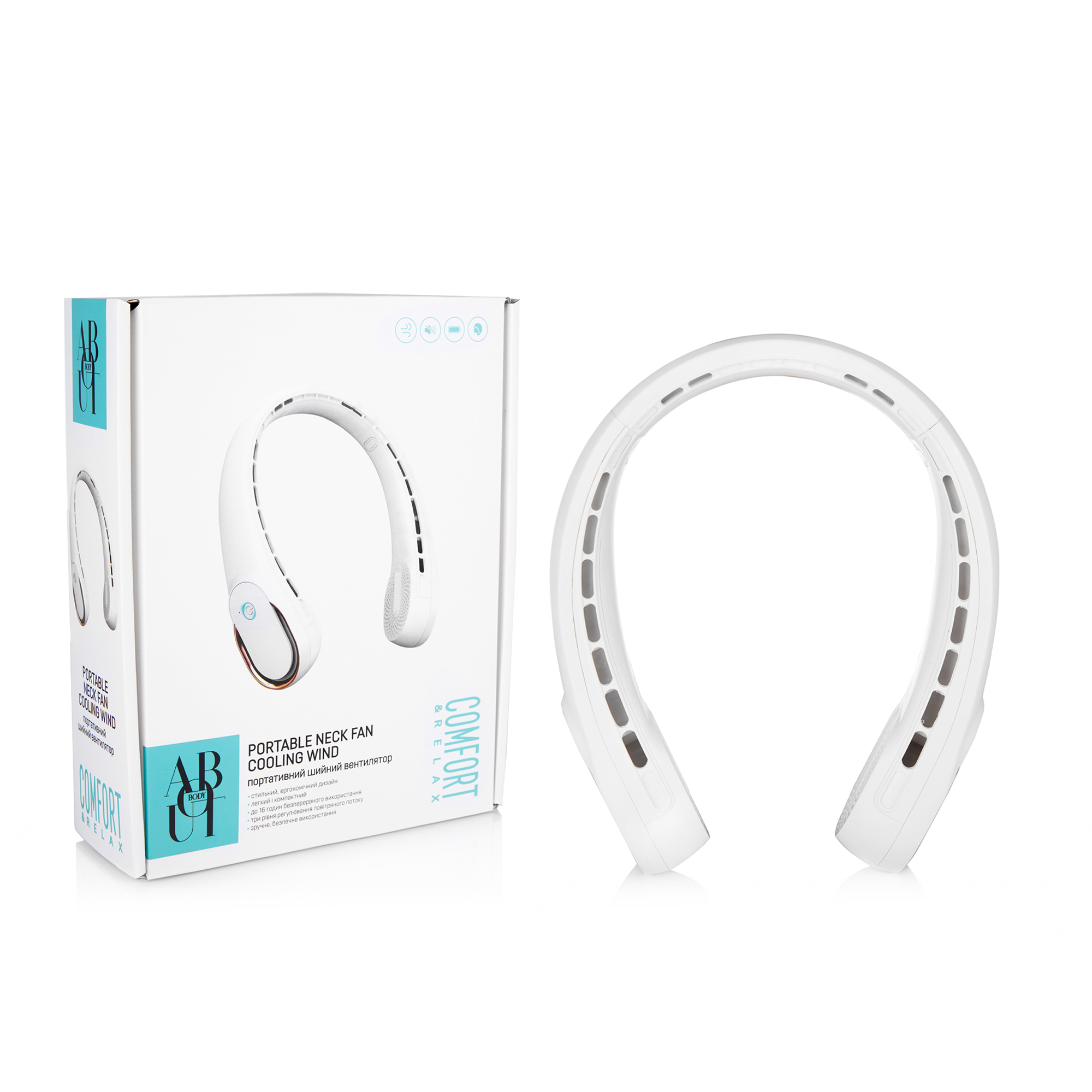 Портативний шийний вентилятор ABOUT body Cooling Wind<br><br>