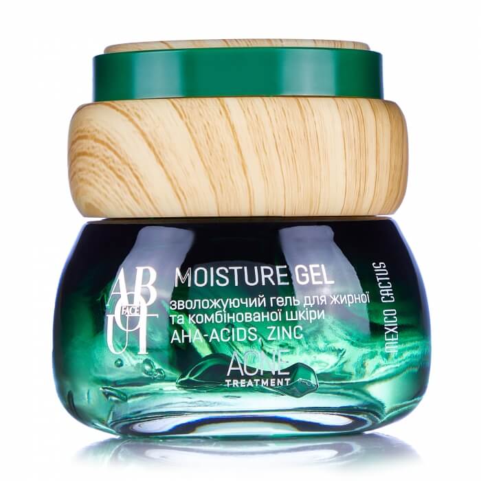 Зволожувальний гель для обличчя ABOUT face Acne Treatment з екстрактом мексиканського кактусу, 50 мл