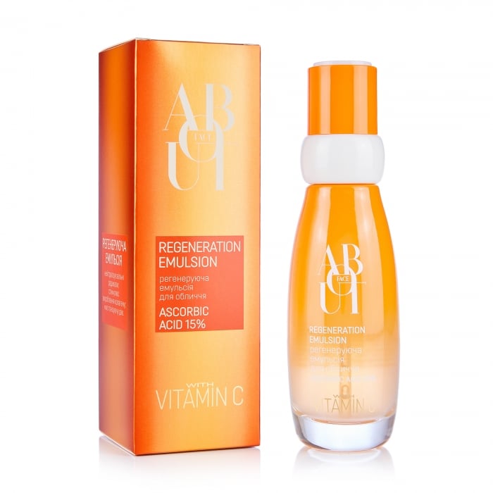 Регенеруюча емульсія для обличчя ABOUT face з Вітаміном C , 100 мл