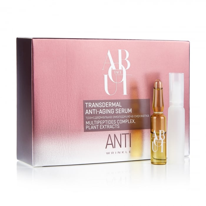 Трансдермальна омолоджувальна сироватка для обличчя ABOUT face Anti-Wrinkle, 10*2 мл
