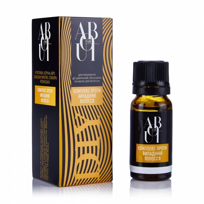 Активний комплекс проти випадіння волосся ABOUT Hair для посилення дії шампуней, бальзамів та масок для волосся, 7 мл