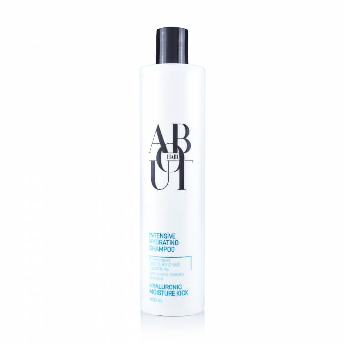 Інтенсивно зволожувальний шампунь для волосся ABOUT hair Гіалуроновий удар, 400 мл