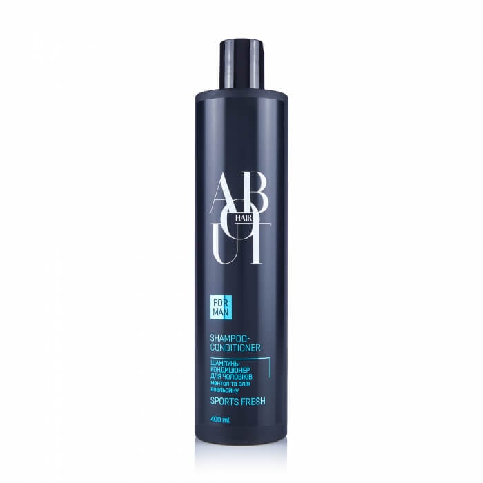 Чоловічий шампунь-кондиціонер для волосся ABOUT hair Спортивна свіжість, 400 мл