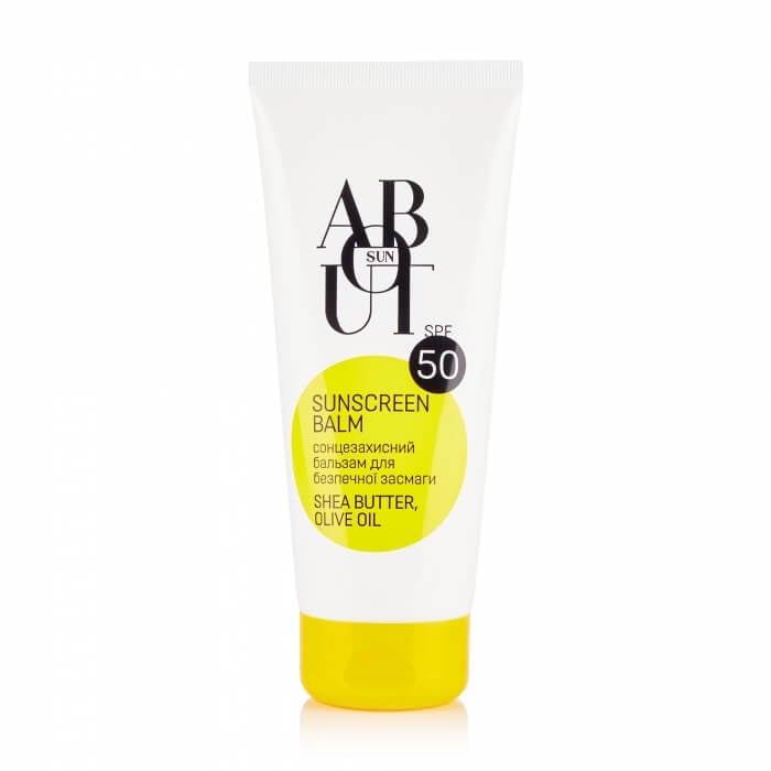 ABOUT sun SUNSCREEN BALM Сонцезахисний бальзам для безпечної засмаги SPF 50,<br> 200 мл