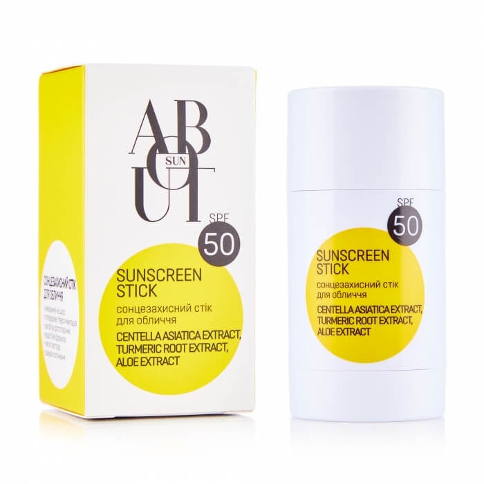 ABOUT sun SUNSCREEN STICK стік проти засмаги для обличчя SPF 50,<br> 30 г