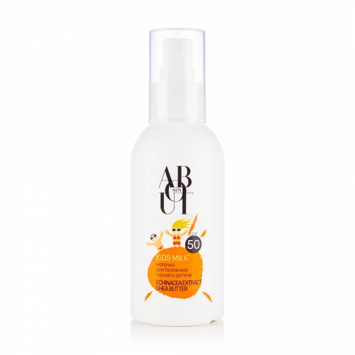 ABOUT sun KIDS MILK Молочко для безпечної засмаги дитяче SPF 50,<br> 150 мл